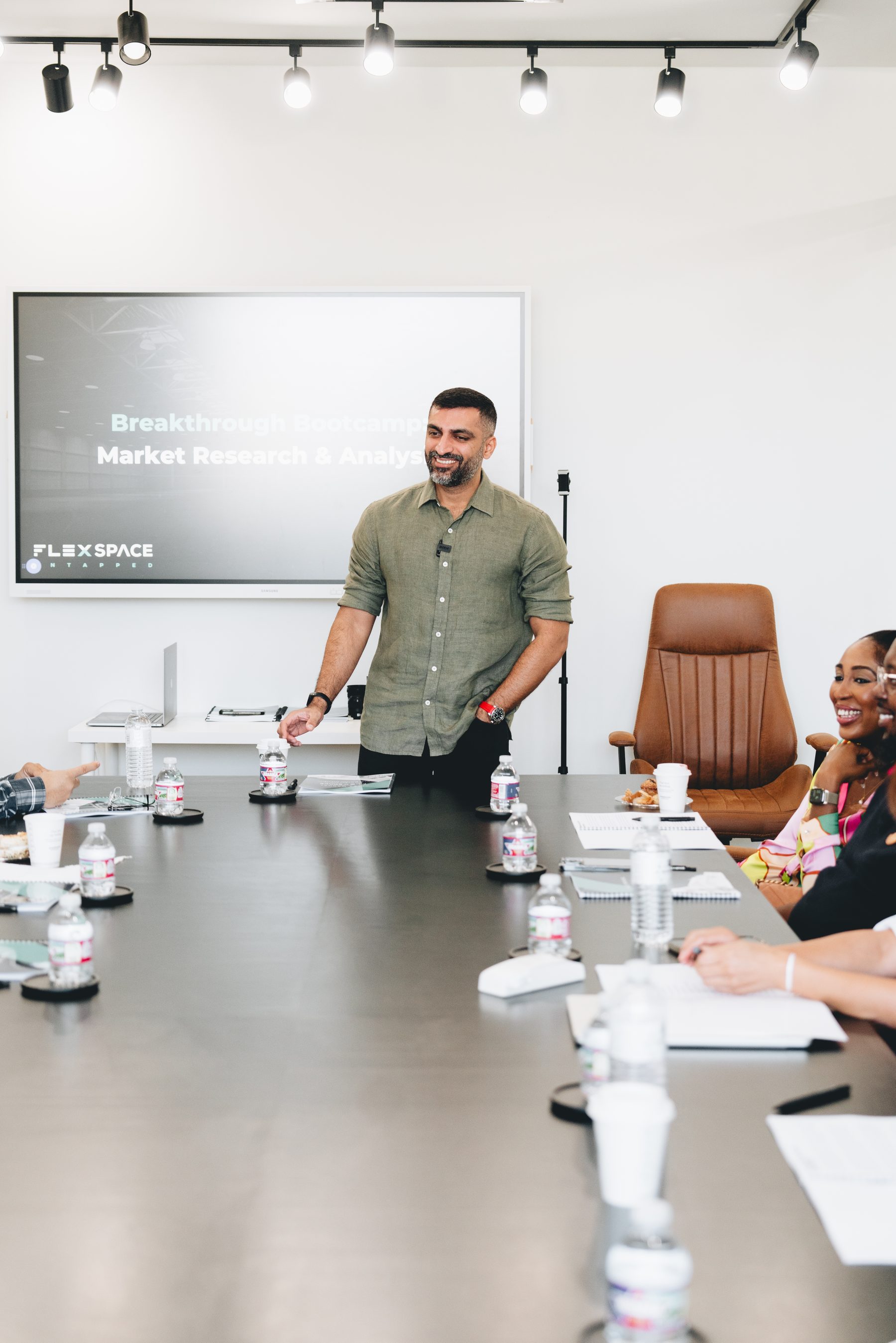 Hamza Ali leading an FSN Breakthrough Bootcamp session